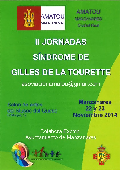 AMATOU celebra las II Jornadas sobre el Síndrome de Gilles de la Tourette en Manzanares