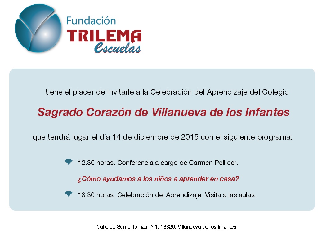 La Fundación Trilema celebra el día del aprendizaje en el Colegio Sagrado Corazón de Villanueva de los Infantes