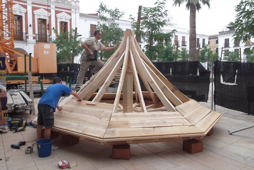Montaje estructura de madera