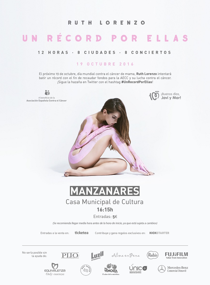 El concierto “Un Récord por Ellas” llegará el miércoles a la Casa de Cultura de Manzanares