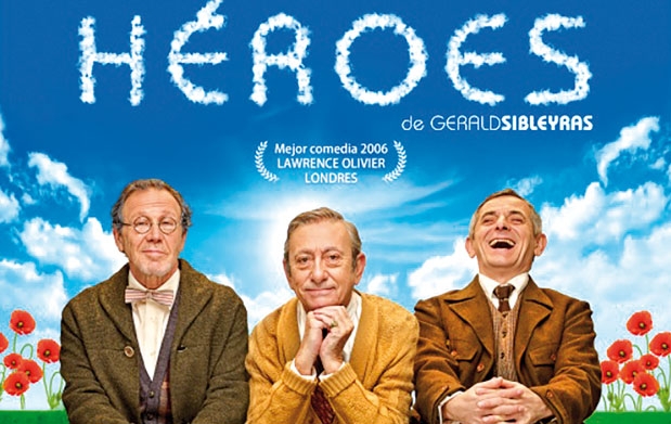 La hilarante y conmovedora comedia ‘Héroes’ llega este sábado al Teatro Auditorio de Valdepeñas