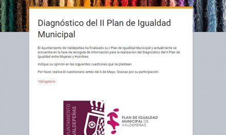 Valdepeñas elabora una encuesta ciudadana para realizar el diagnóstico del II Plan de Igualdad Municipal