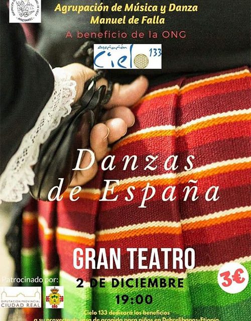 «Danzas de España», el día 2 de diciembre en el Gran Teatro de Manzanares
