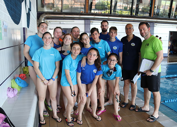Manzanares fue sede de una competición provincial de natación de deporte base