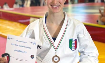 La manzanareña Marina Maeso Cuadra, actual capitana de la Selección Nacional MSP Karate de Italia, es todo un referente en el karate italiano