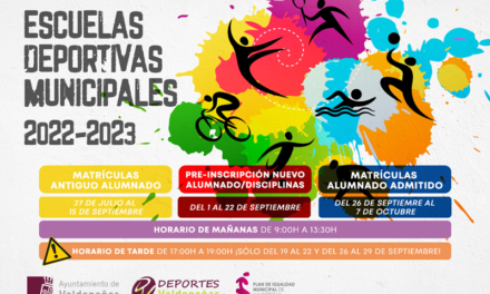 <strong>Las Escuelas Deportivas Municipales de Valdepeñas abren el 1 de septiembre el periodo de preinscripción para nuevos alumnos</strong>