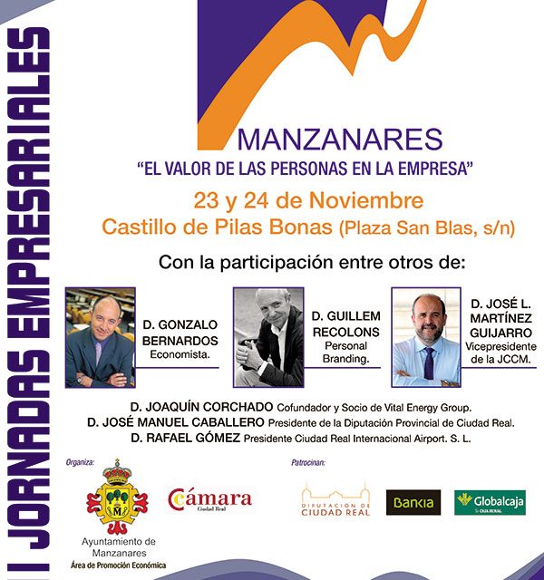VII Jornadas empresariales en Manzanares el 23 y 24 de noviembre
