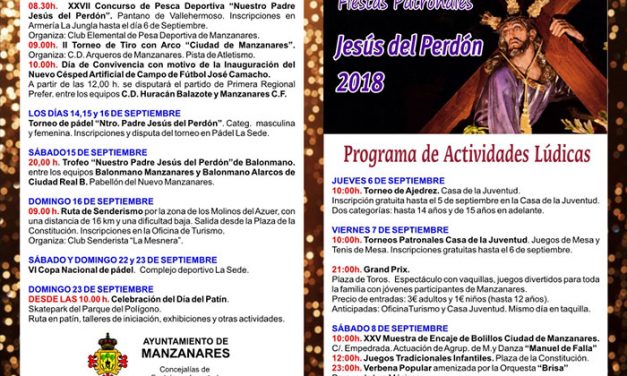 Más de 40 actividades componen el programa de Festejos de las fiestas en honor a Nuestro Padre Jesús del Perdón