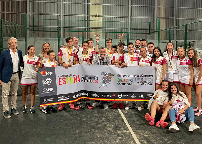 Integrantes del equipo de competición de Team Padel participaron en el Campeonato de España de menores de SSAA de pádel