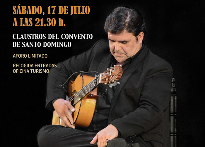 El próximo sábado 17 de julio Ricardo Fernández del Moral trae a Villanueva de los Infantes su espectáculo ‘Flamenqueando’