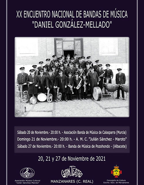 El XX Encuentro Nacional de Bandas protagoniza la programación cultural de Manzanares