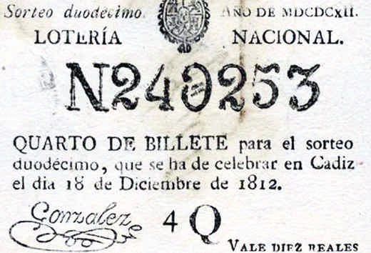 Historia de la Lotería Nacional en España
