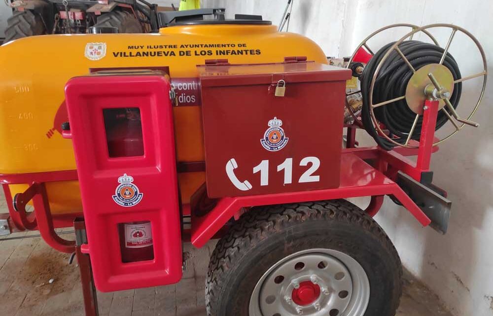 La Agrupación de Voluntarios de Protección Civil 030 de Villanueva de los Infantes cuenta con un nuevo dispositivo contra incendios