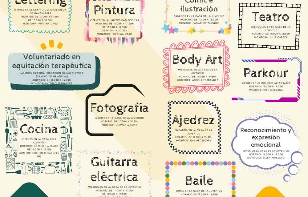 Lettering, parkour, fotografía o guitarra eléctrica, propuestas de la concejalía de Juventud para este invierno