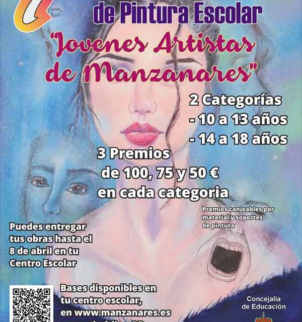 Convocada la séptima edición del certamen de pintura escolar ‘Jóvenes artistas de Manzanares’