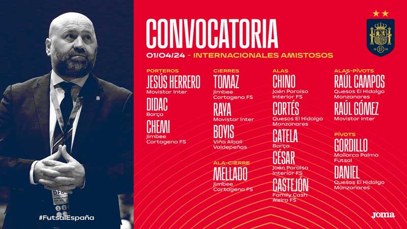 La selección española jugará en Manzanares el 12 de abril