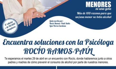 Rocío Ramos-Paúl, Supernanny, mantendrá un encuentro con familias de Manzanares para abordar la prevención del consumo de alcohol en menores