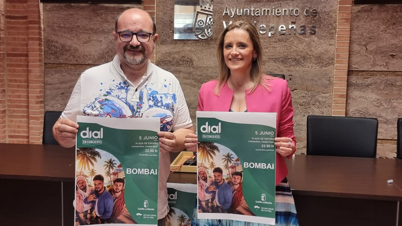 Bombai actúa este viernes en Valdepeñas, dentro de los actos conmemorativos del Seis de Junio